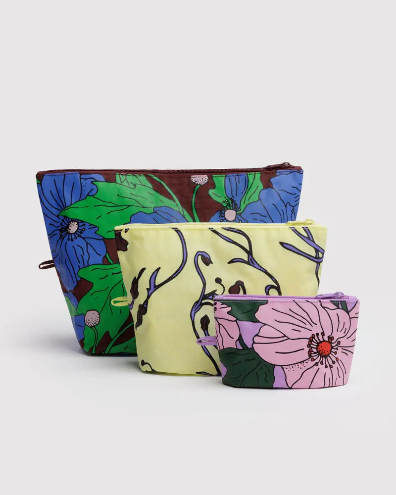 Forsala - BAGGU Go Pouch Set, Poppy Mix