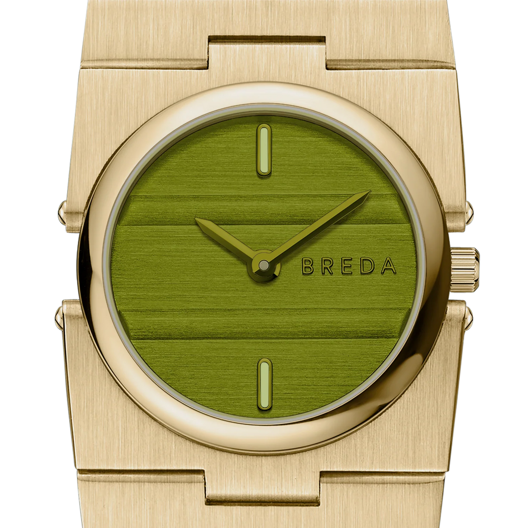 Breda - Sync Watch, Gold/Evergreen
