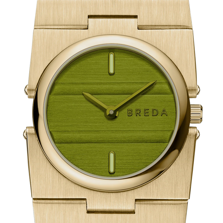 Breda - Sync Watch, Gold/Evergreen
