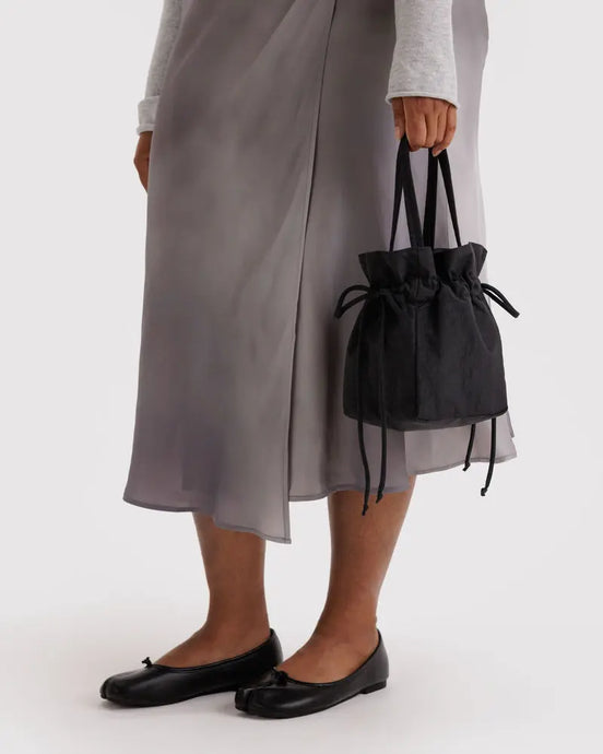 Forsala - BAGGU Nylon Drawstring Bag, Black