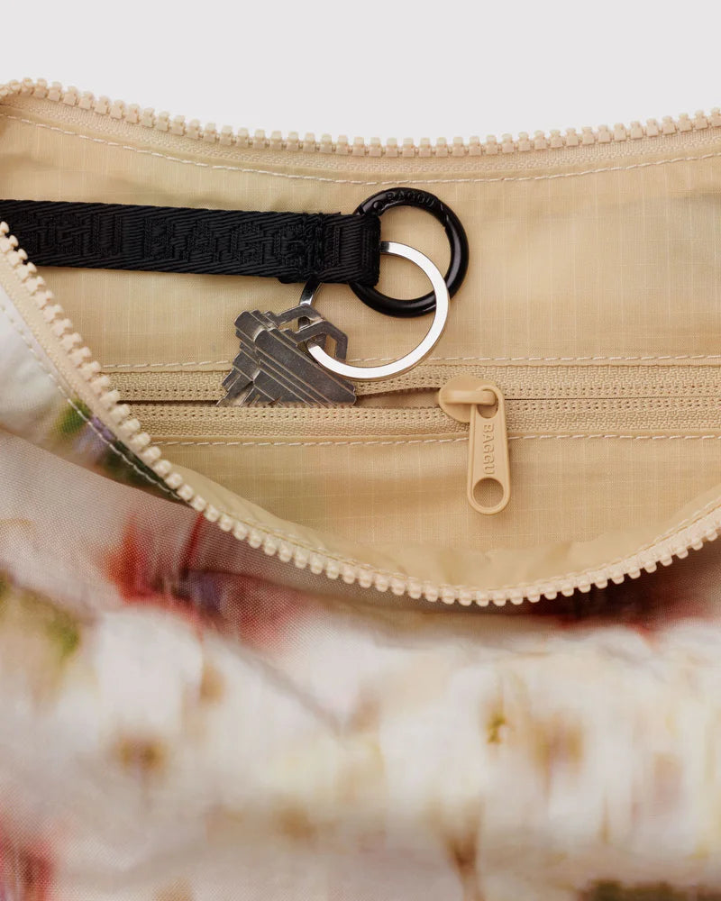 BAGGU Crescent Bag, Abstract Floral