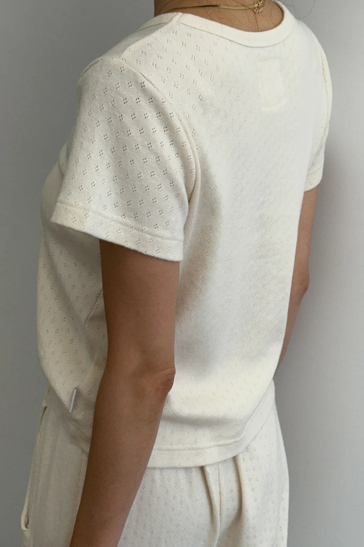 Pointelle Babe Tee