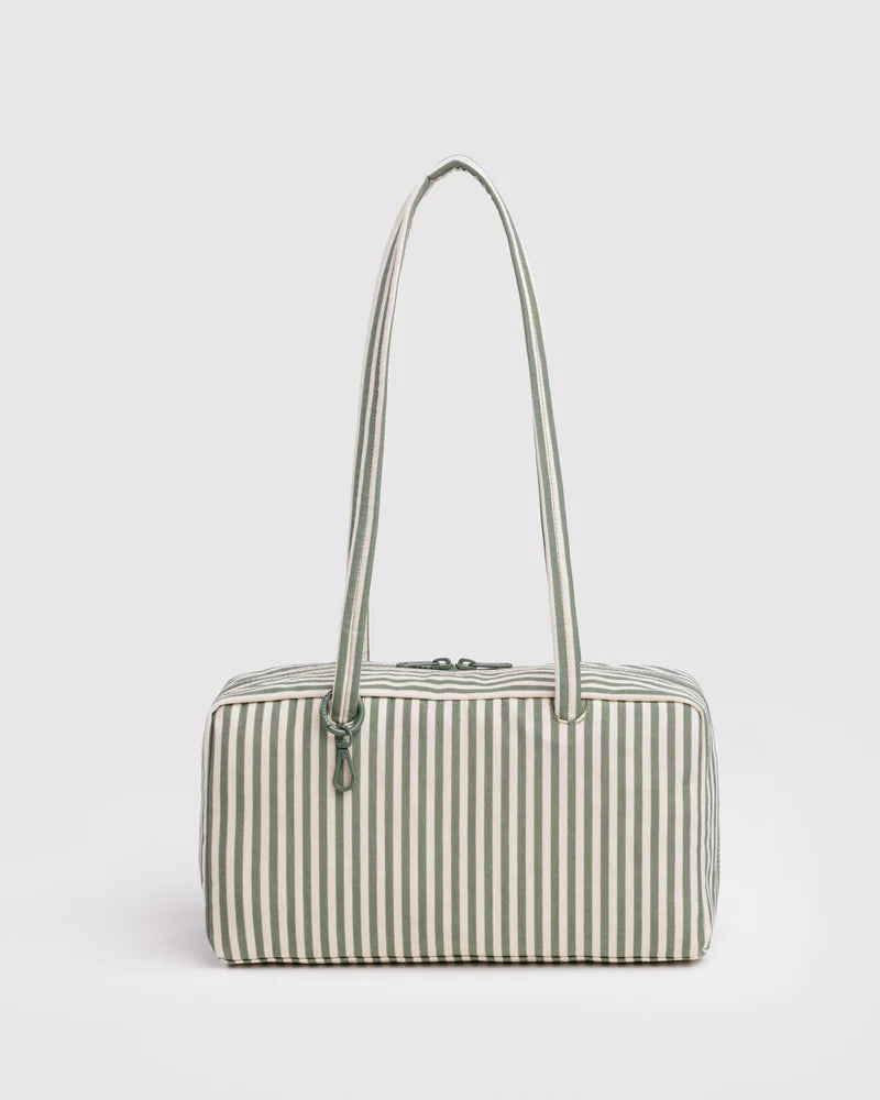 BAGGU Bowler Bag, Sage Stripe
