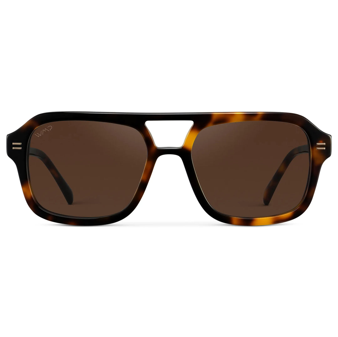 WMP Sydney Sunglasses, Brown Tortoise