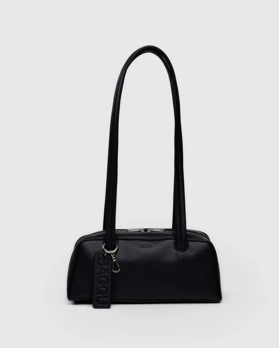 BAGGU Small Recycled Bowler Bag, Black