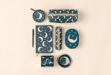 Load image into Gallery viewer, Forsala - Celestial Bookcloth Journal, Teal Moon