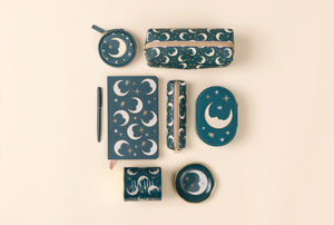 Forsala - Celestial Bookcloth Journal, Teal Moon