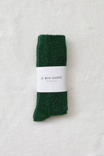 Load image into Gallery viewer, Winter Sparkle Socks, Evergreen