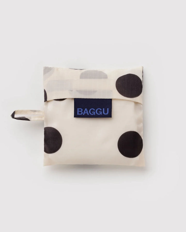 Baby BAGGU, Cream &amp; Black Polka Dot