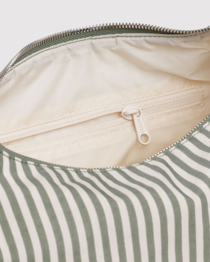 BAGGU Meringue Bag, Sage Stripe