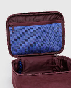 BAGGU Small Cosmetic Bag, Mahogany