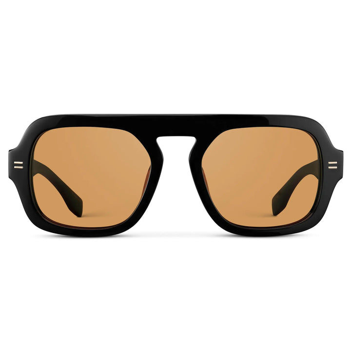 WMP Naomi Sunglasses, Black/Orange Lens