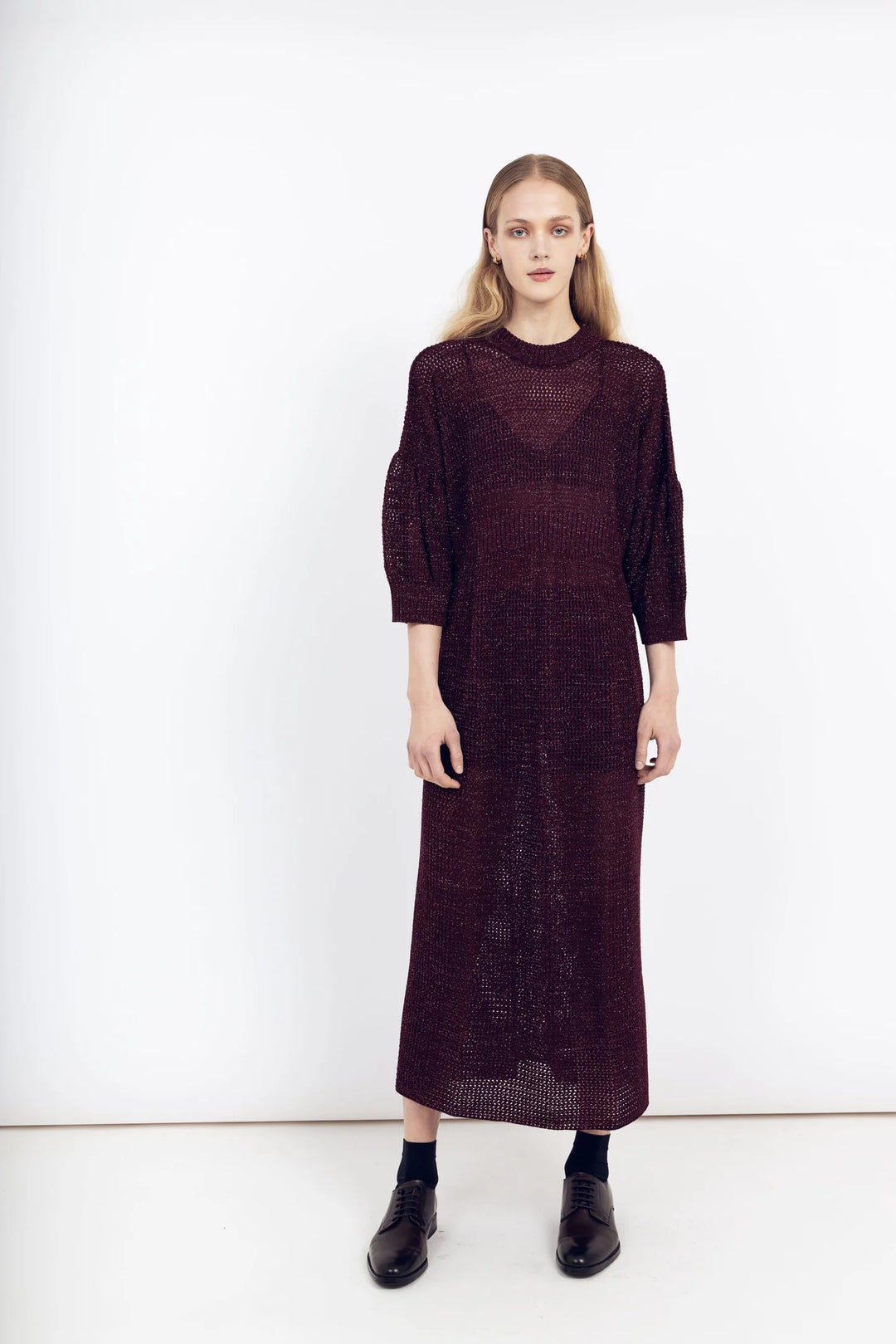 Magnea - DAISY DRESS / BURGUNDY
