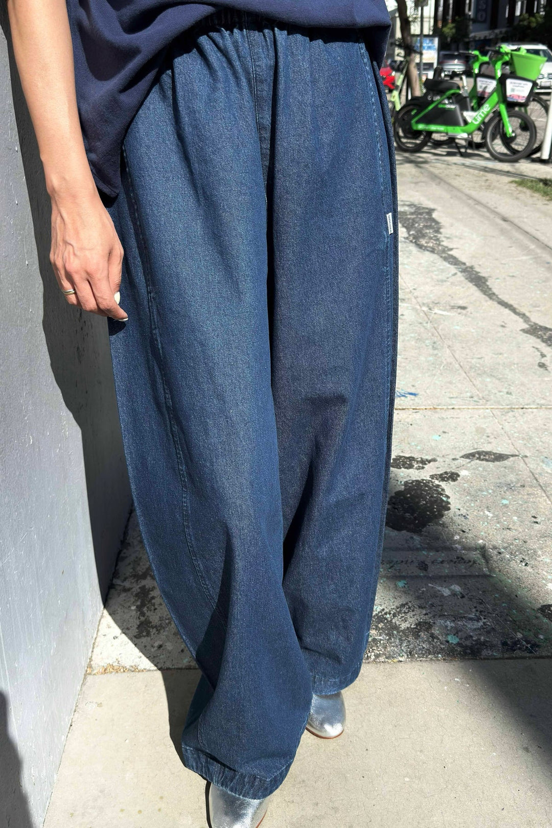 Parachute Pants, Denim Blue