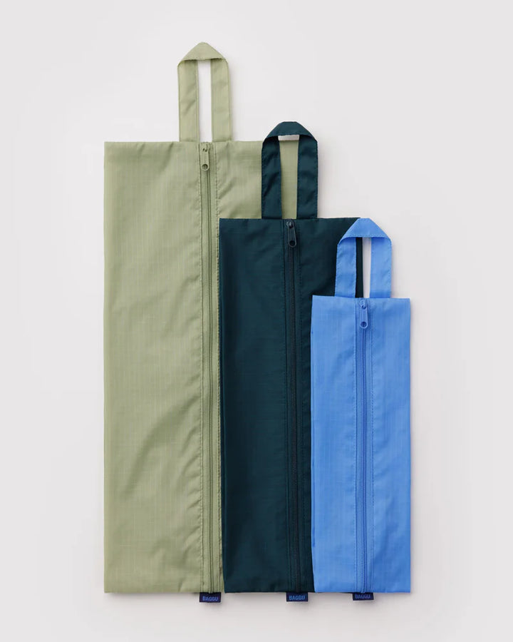 BAGGU 3D Zip Set, Lagoon Mix