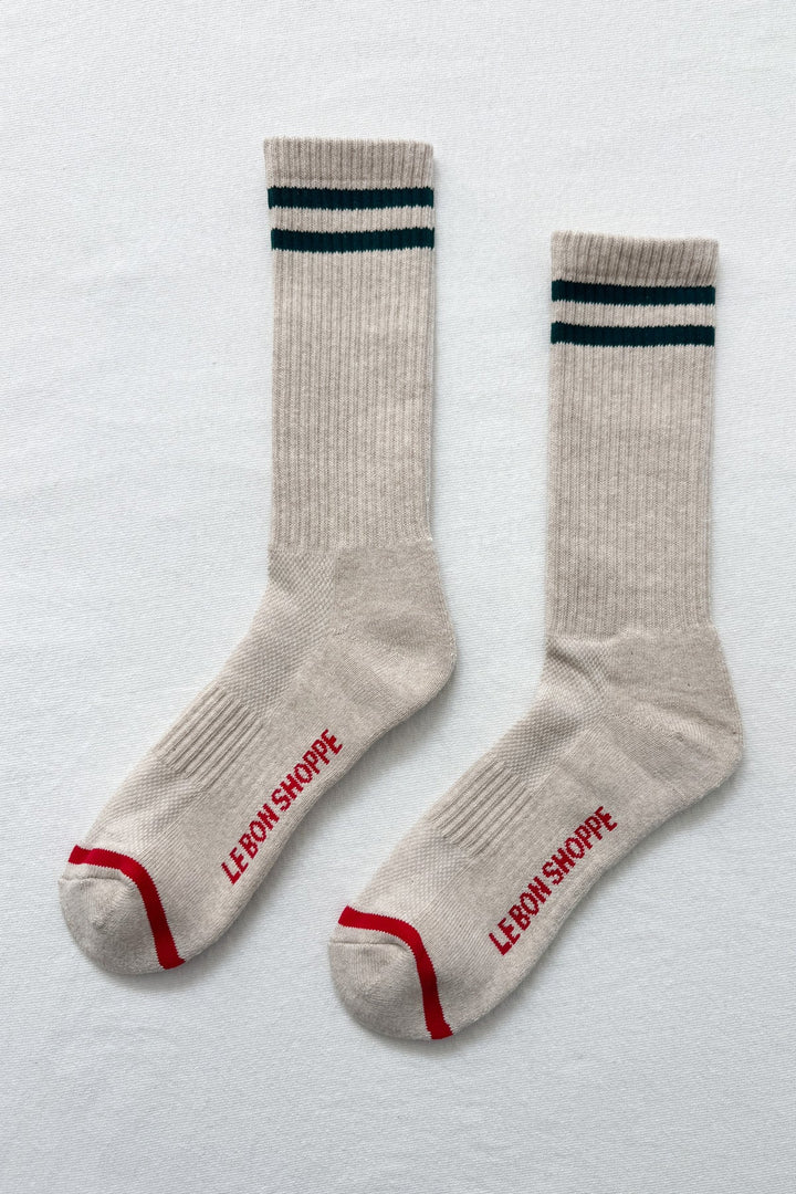 Men’s Boyfriend Socks, Oatmeal