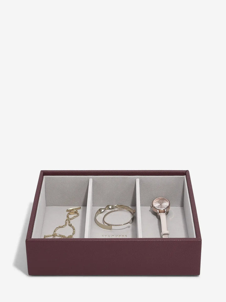 Stackers Burgundy Classic Watch &amp; Accessory Layer