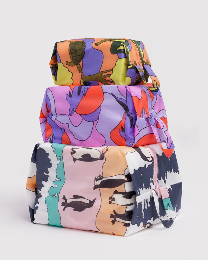 BAGGU 3D Zip Set, Vacation Animals