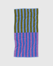 Load image into Gallery viewer, BAGGU Bath Towel, Cabana Stripe Mix