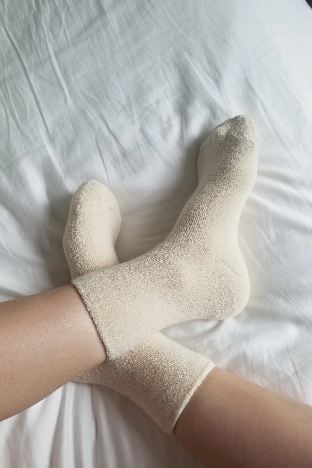 Clouds Socks, Ecru