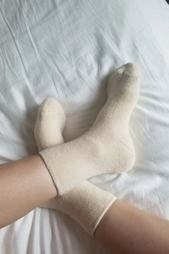 Clouds Socks, Ecru