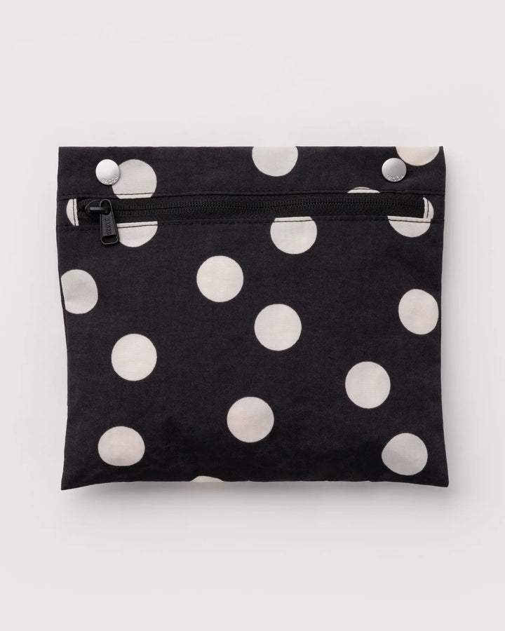 BAGGU Everyday Cloud Bag, Black &amp; Cream Polka Dot