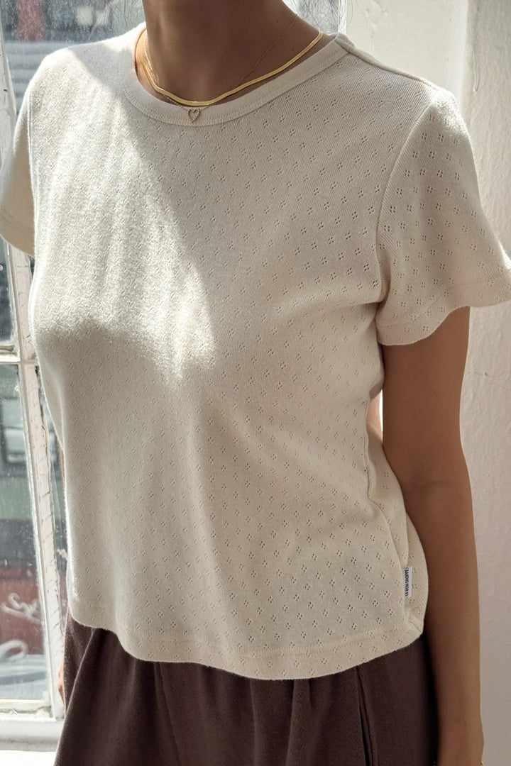 Pointelle Babe Tee