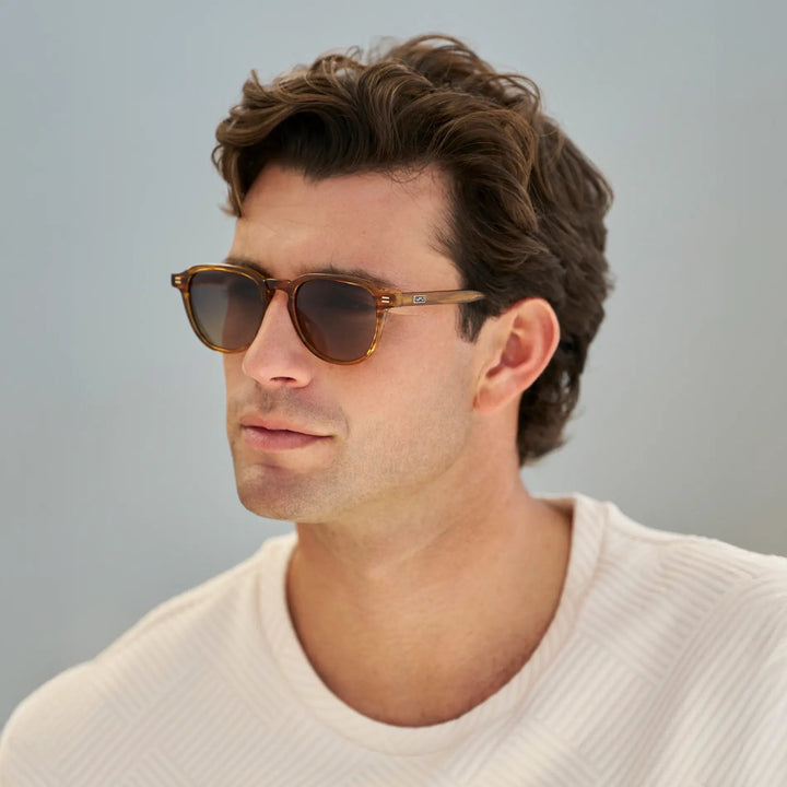 WMP Baker Sunglasses, Golden Brown Grain