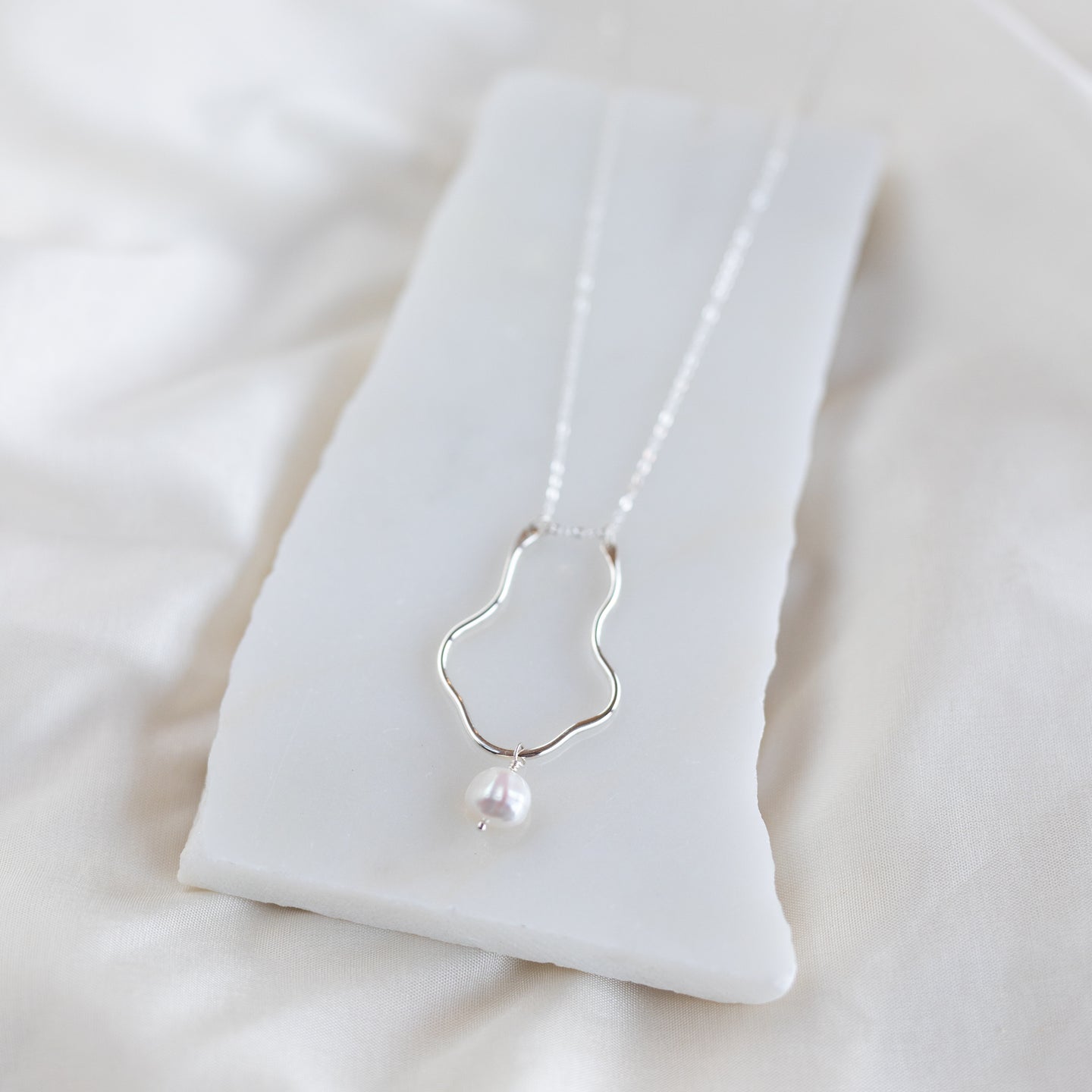 Keeper Necklace, Ivory Pearl