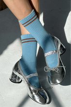 Load image into Gallery viewer, Boyfriend Socks, Powder Blue