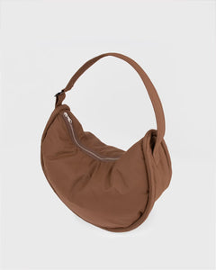 Sandqvist CURVE Large Half Moon Bag, Dark Taupe