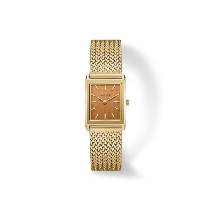 Breda - Virgil Watch Small, Gold/Ochre