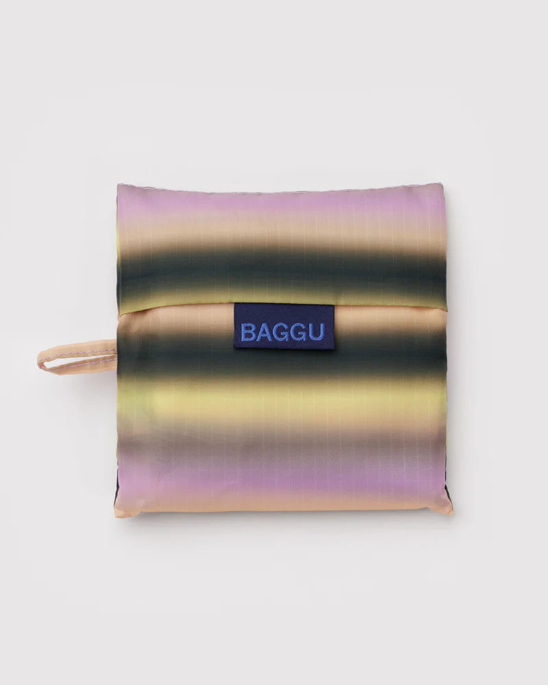BAGGU Reusable Bag, Gradient Stripe Pink &amp; Yellow