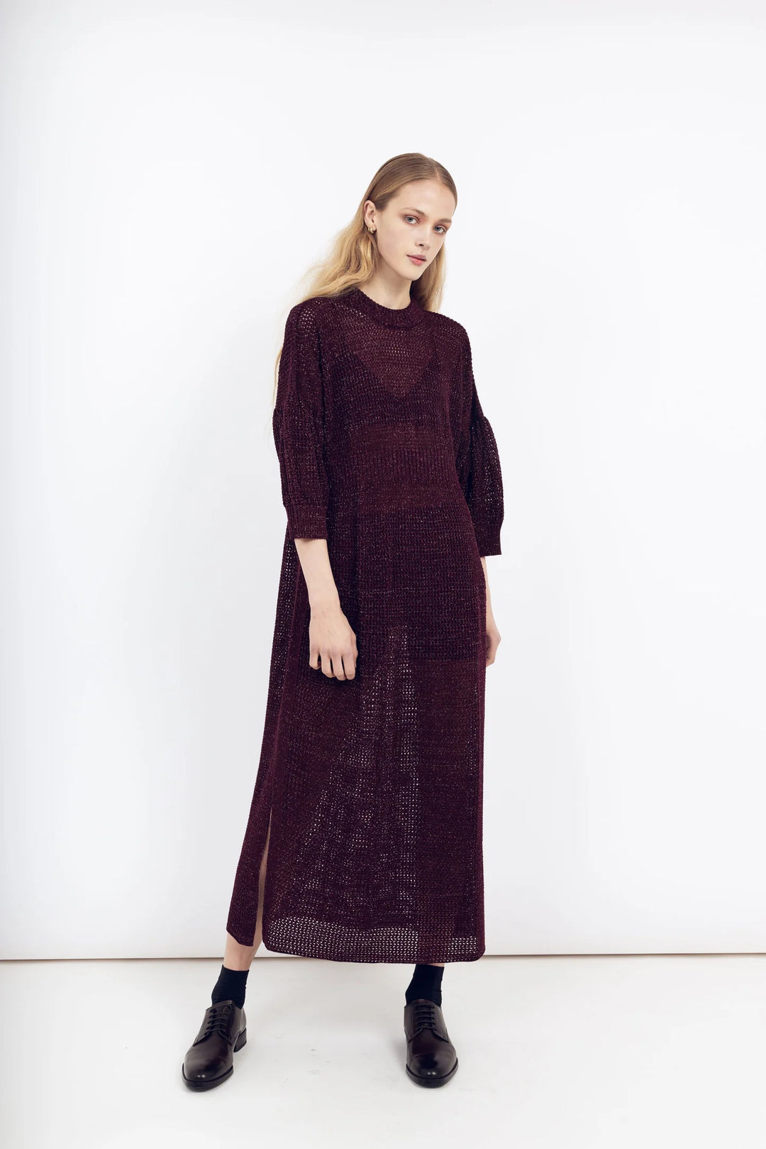 Magnea - DAISY DRESS / BURGUNDY
