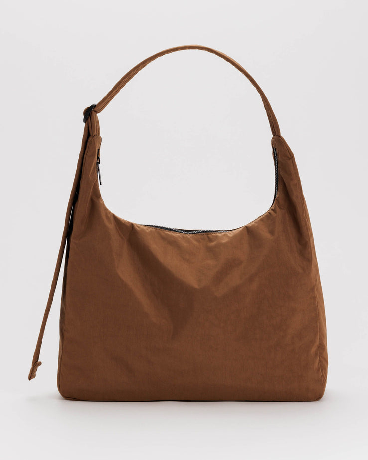 BAGGU Nylon Shoulder Bag, Brown