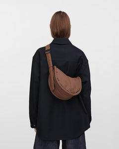 Sandqvist CURVE Half Moon Bag Mini, Taupe