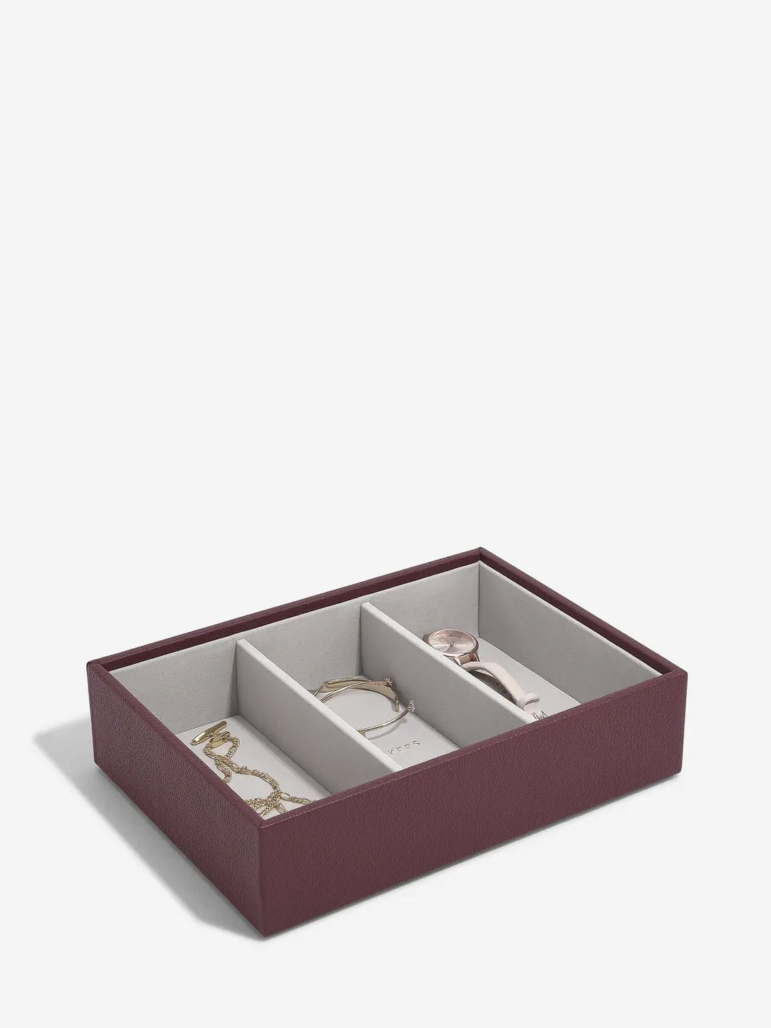 Stackers Burgundy Classic Watch &amp; Accessory Layer