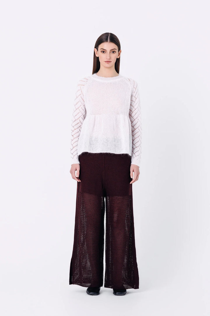 Magnea - AGNES SWEATER / WHITE BERRY