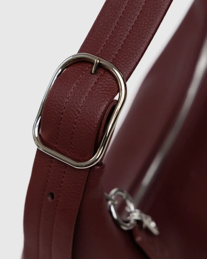 BAGGU Recycled Leather Bag, Mahogany