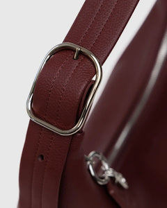 BAGGU Recycled Leather Bag, Mahogany