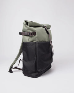 Sandqvist Ilon Backpack, Multi Clover Green