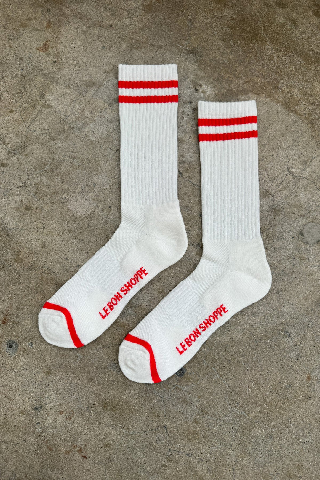 Men’s Boyfriend Socks, Clean White