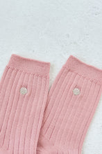 Load image into Gallery viewer, Le Bon Shoppe Her Socks Pink Soda + Silver Seashell