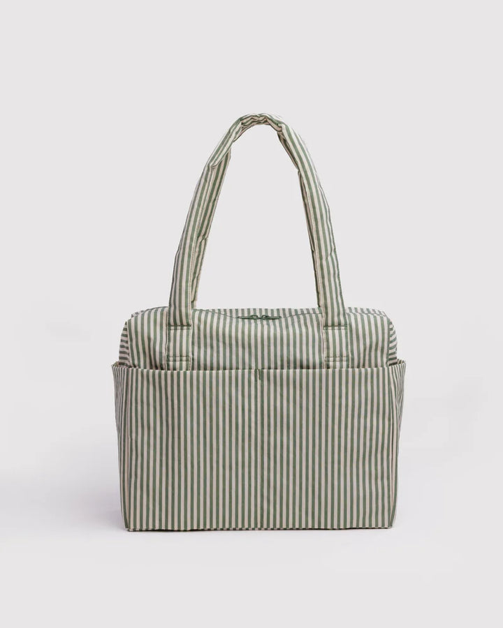 BAGGU Small Cloud Carry On, Sage Stripe