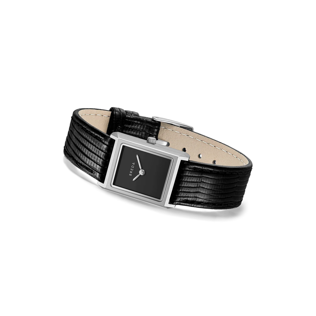 Breda - Virgil Watch, Midnight/Silver (Leather Embossed)