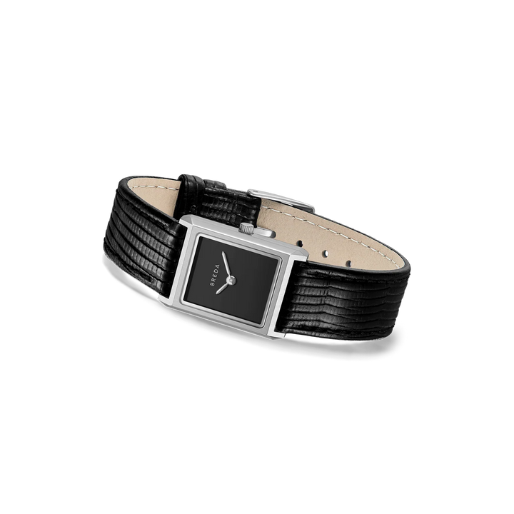 Breda - Virgil Watch, Midnight/Silver (Leather Embossed)