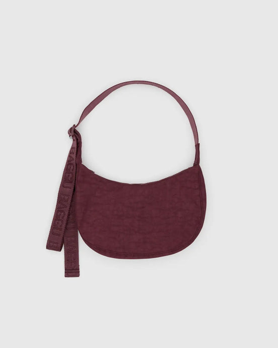 BAGGU Small Crescent Bag, Mahogany