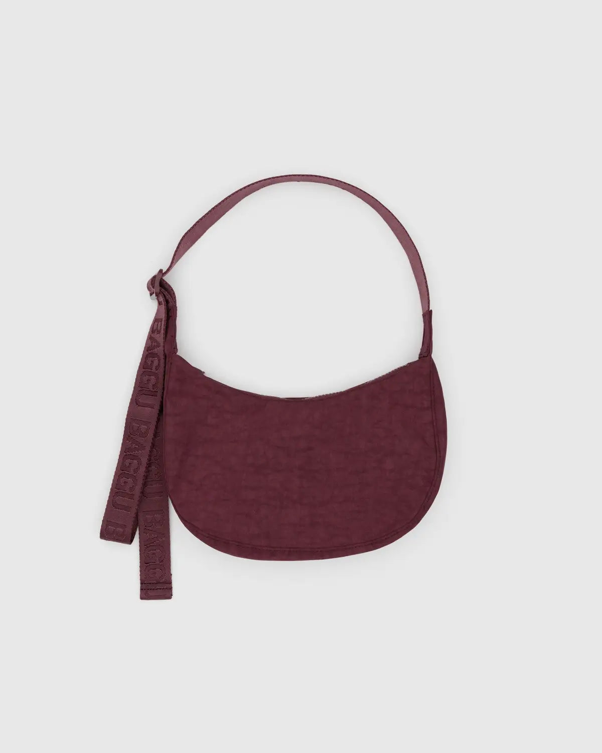 BAGGU Small Crescent Bag, Mahogany