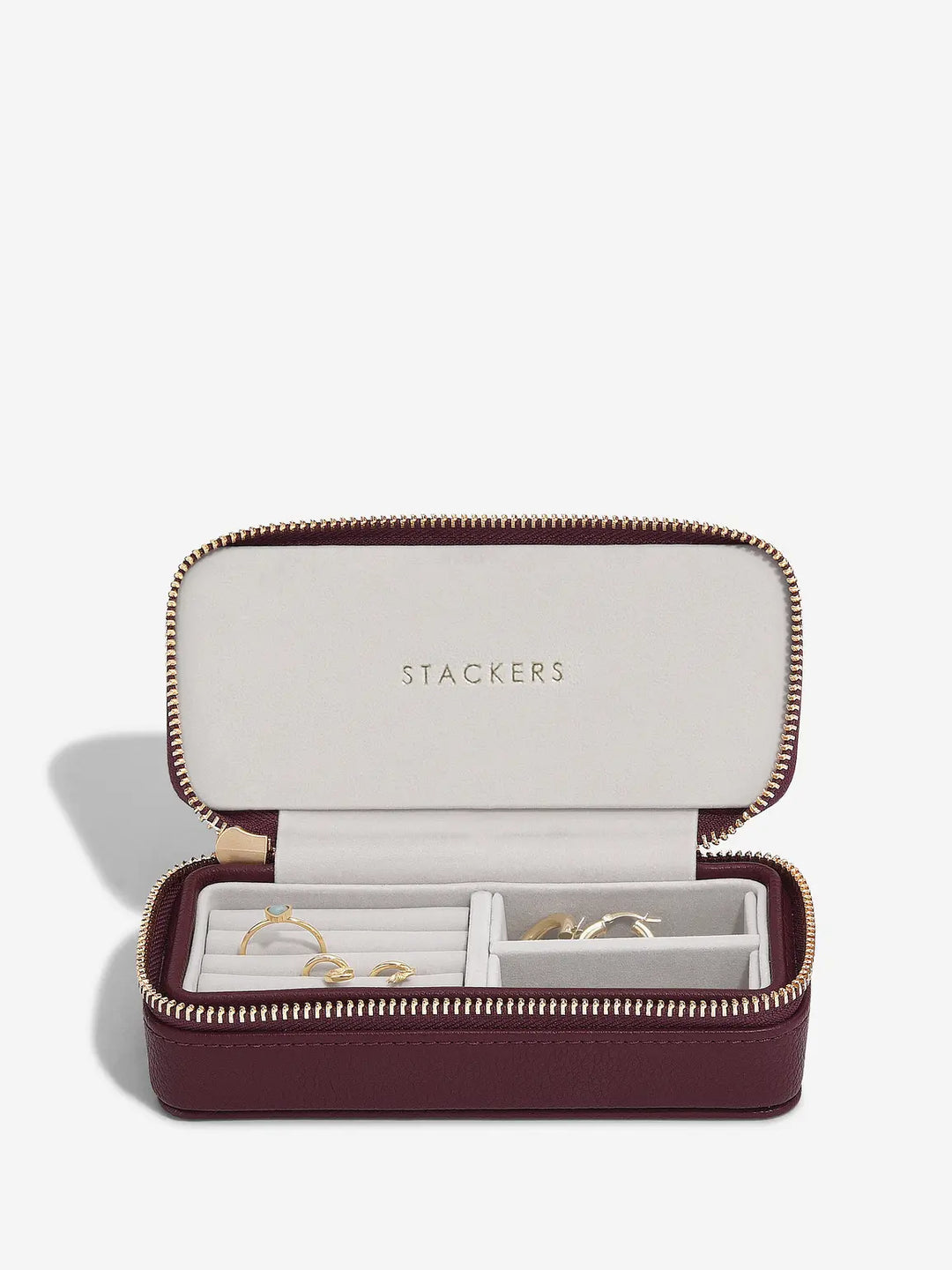 Stackers Burgundy Travel Case