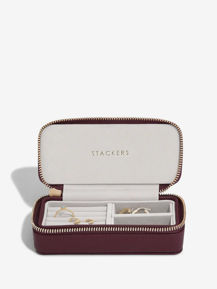 Stackers Burgundy Travel Case